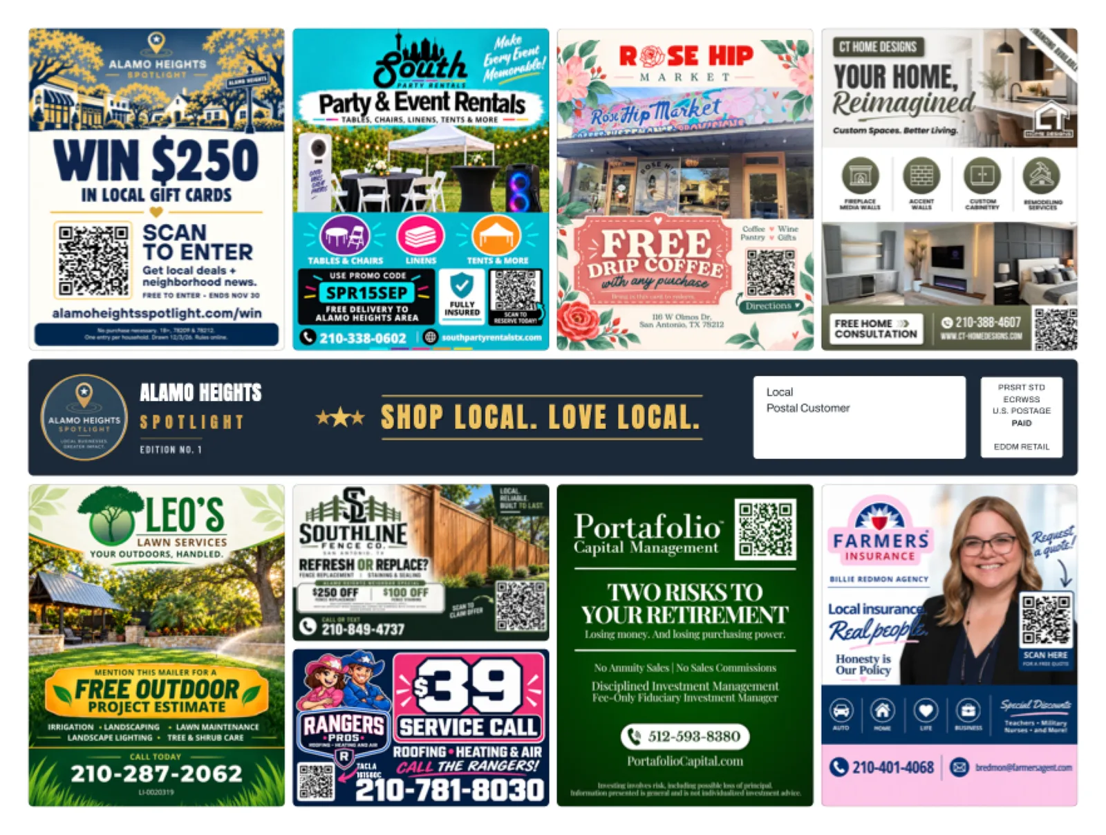 Front of sample Alamo Heights artwork — preview for Memorial Villages Spotlight